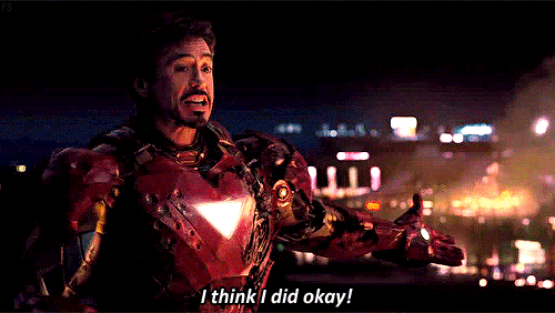 Robert Downey Jr Iron Man Suit Up I Did Okay GIF