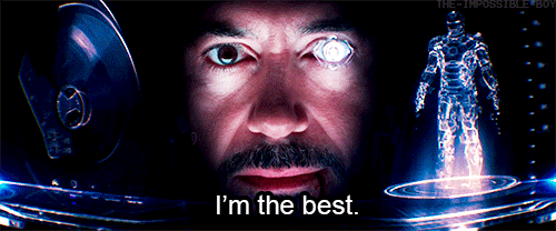 Robert Downey Jr Iron Man Suit Up I'm The Best GIF