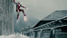 Robert Downey Jr Iron Man Suit Up Slide GIF