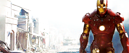 Robert Downey Jr Iron Man Suit Up Walking GIF