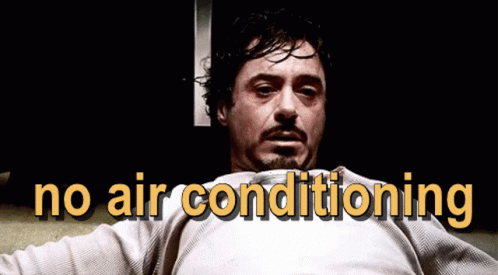 Robert Downey Jr No Air Conditioning GIF