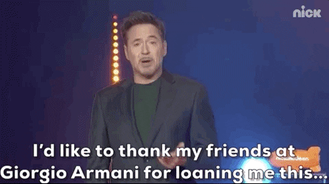 Robert Downey Jr Surprise Slime GIF