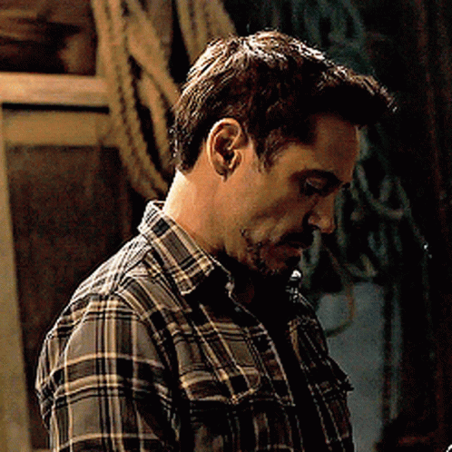 Robert Downey Jr Wearing Checkered GIF