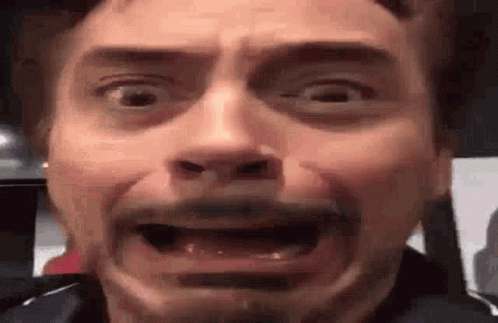 Robert Downey Junior Screaming Meme GIF