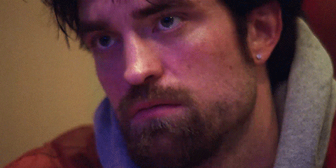 Robert Pattinson Intense Glare GIF
