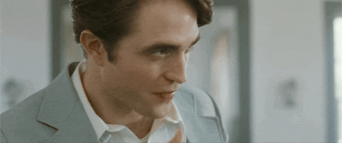Robert Pattinson Licking Thumb GIF