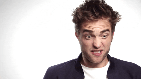 Robert Pattinson Wacky Facial Expression GIF