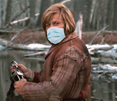 Robert Redford Face Mask Funny Edit GIF