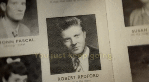 Robert Redford Superbowl Yearbook 2017 GIF