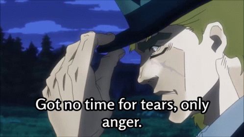 Robert's Angry Jojo's Bizarre Adventure GIF