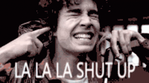 Robert Sheehan Lalala Shut Up GIF