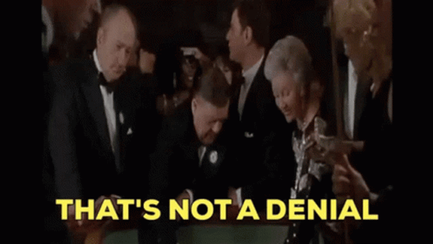 Robert Wuhl Not A Denial  GIF