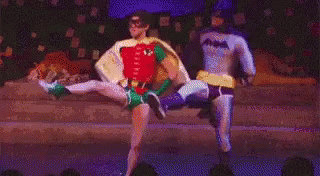 Robin And Batman Musical Dancing GIF