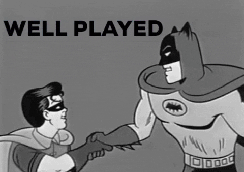 Robin And Batman Well Played GIF