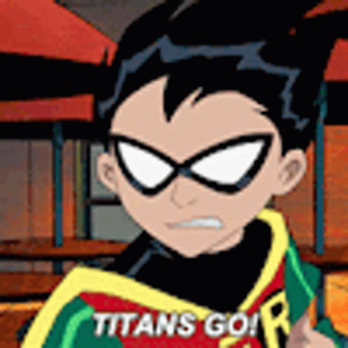 Robin From Teen Titans Go Wearing Glasses And Holding A Book GIF