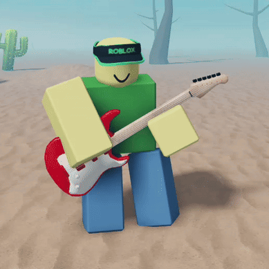 Roblox Character Holding Guitar