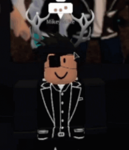 Roblox Character with Antlers and Eye Patch
