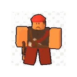 Roblox Character With Gun And Sword