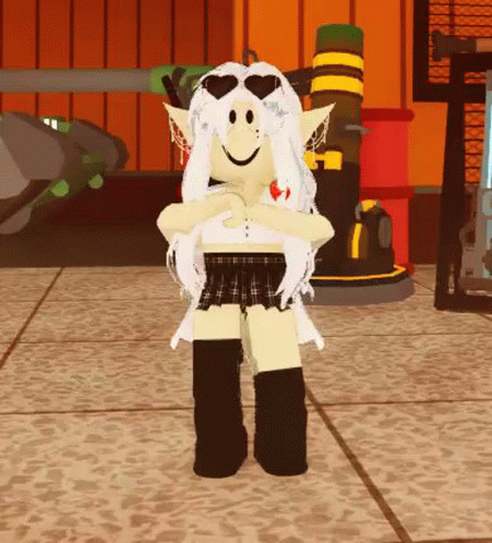 Roblox Girl Heart Sunglasses Dancing GIF