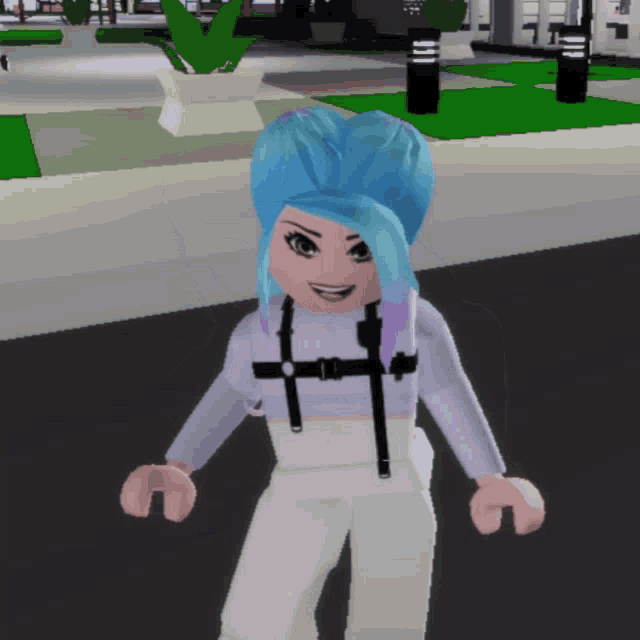 Roblox Girl Hi GIF