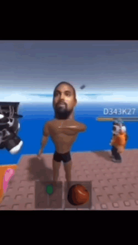 Roblox Kanye West Beach Meme GIF