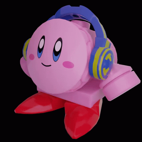 Roblox Kirby With Headphone Meme GIF