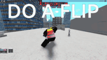 Roblox Parkour Game Do A Flip GIF