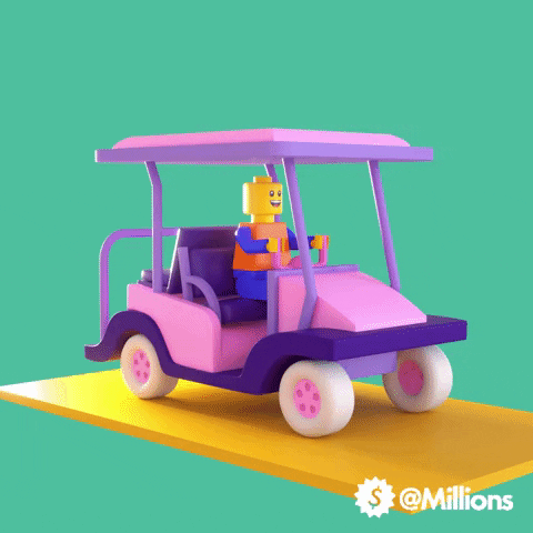 Roblox Pink Golf Cart GIF