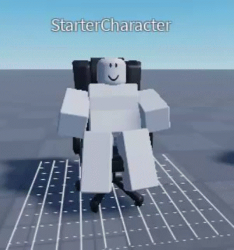 Roblox Starter Character Spinning Meme GIF