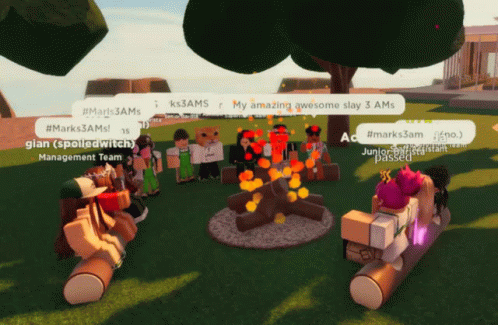 Roblox Team Awesome Having Campfire GIF