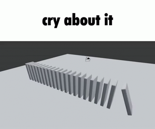 Roblox White Dominos Falling Cry About It GIF