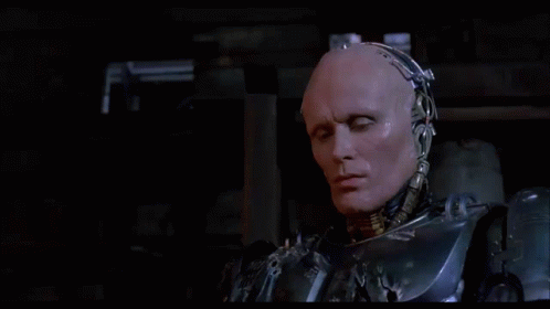 Robocop Holding Jar GIF
