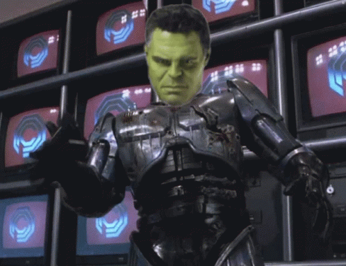Robocop Hulk Gun Spinning GIF