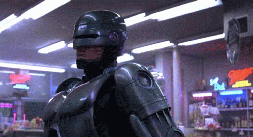 Robocop Inside Grocery GIF