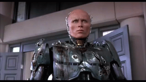 Robocop Looking Around GIF