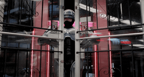 Robocop Opening Glass Door GIF