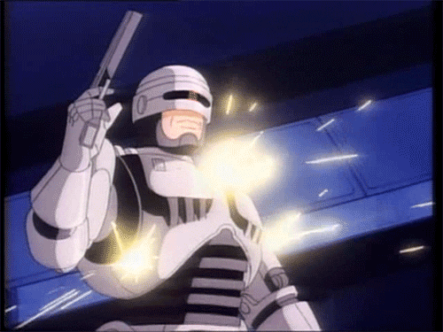 Robocop Receiving Bullet Shots GIF