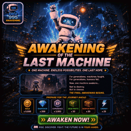 Robot Ad For Awakening Of The Last Machine GIF