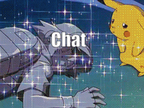 Robot and Pikachu Chat