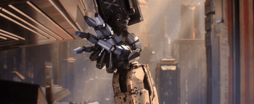 Robot Arm With Letters X and Y