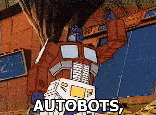 Robot Cartoon Saying Autobots