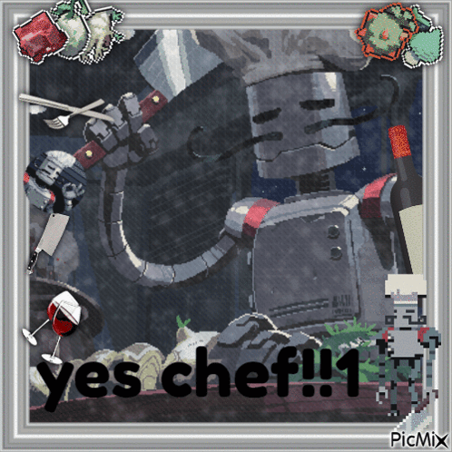 Robot Chef Knife Wine Says Yes Chef 1