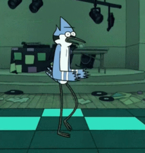 Mordecai Robot Dance GIF