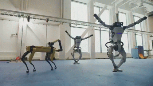 Boston Dynamics Robot Dance GIF