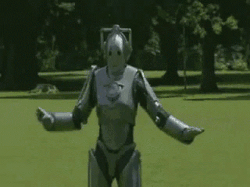 Robot Doctor Who Cyberman Robot Dance GIF
