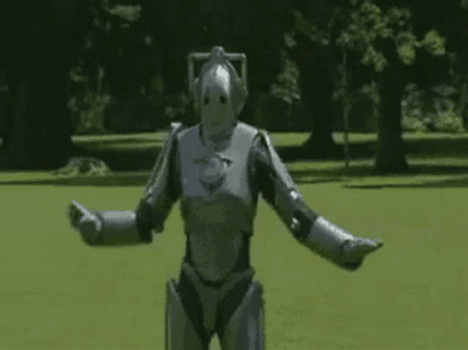 Robot Doctor Who Cyberman Robot Dance GIF