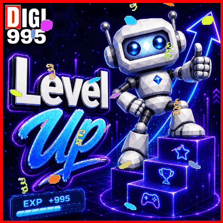Robot Giving Thumbs Up Digi 995 Level Up