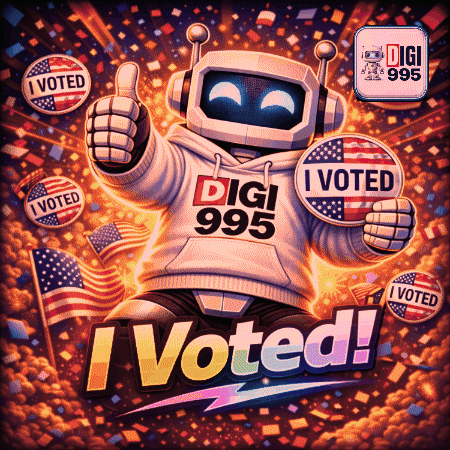 Robot Giving Thumbs Up In Digi 995 Hoodie GIF