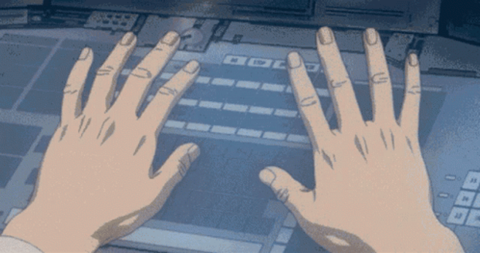 Robot Hands Doing Fast Typing GIF