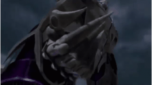 Robot Head With Purple Light